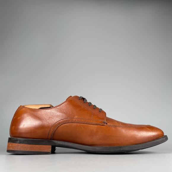 Cole Haan Grand OS Lenox Hill Men\'s 8.5 M Brown Split Toe Oxford Dress Shoes EUC main image 9